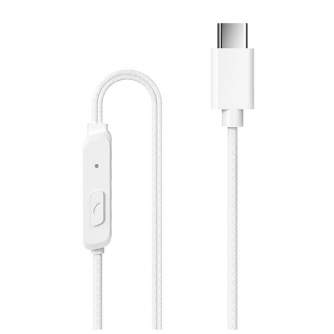 New products - Wired Earphones Dudao X3B with USB-C Plug (White) X3B - quick order from manufacturer