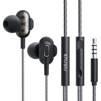 Новые товары - Wired earphones Blitzwolf AirAux AA-HE4, 3.5mm jack, 1.2m (black) AA-HE4 - быстрый заказ от производителя