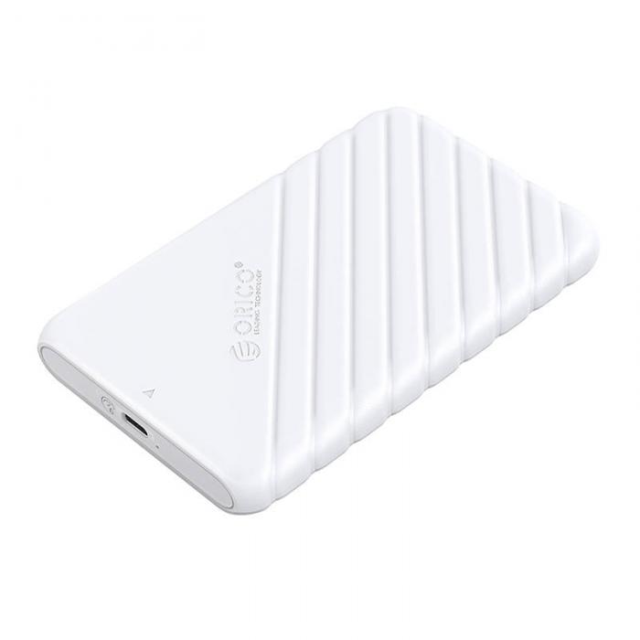 Hard drives & SSD - Orico 2.5 HDD / SSD Enclosure, 6 Gbps, USB-C 3.1 Gen1 (White) 25PW1C-C3-WH-EP - quick order from manufacturer