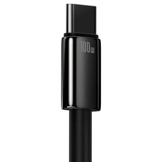 Kabeļi - Baseus Tungsten zelta kabelis no USB uz USB-C, 100 W, 2 m (melns) CAWJ000101 CAWJ000101 - ātri pasūtīt no ražotāja
