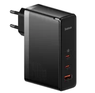 Telefonų, planšetinių kompiuterių ir GPS įkrovikliai - Wall charger Baseus GaN5 Pro 2xUSB-C + USB, 140W (black) CCGP100201 - бысTelefonų, planšetinių kompiuterių ir GPS įkrovikliai - Wall charger Baseus GaN5 Pro 2xUSB-C + USB, 140W (black) CCGP100201 - быс