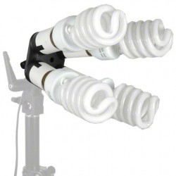 walimex 4-fold Lamp Holder with 4 Daylights - Fluorescent