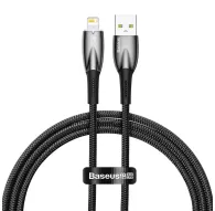 Cables - USB cable for Lightning Baseus Glimmer Series, 2.4A, 1m (Black) CADH000201 - quick order from manufacturerCables - USB cable for Lightning Baseus Glimmer Series, 2.4A, 1m (Black) CADH000201 - quick order from manufacturer
