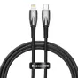 Кабели - USB-C cable for Lightning Baseus Glimmer Series, 20W, 1m (Black) CADH000001 - быстрый заказ от производителя