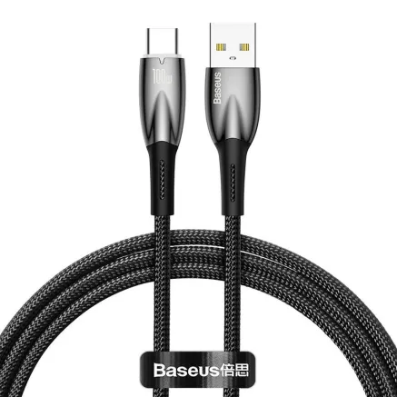 USB cable for USB-C Baseus Glimmer Series, 100W, 1m (Black) CADH000401