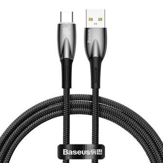 Кабели - USB cable for USB-C Baseus Glimmer Series, 100W, 1m (Black) CADH000401 - быстрый заказ от производителя