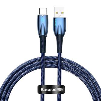 Cables - USB cable for USB-C Baseus Glimmer Series, 100W, 1m (Blue) CADH000403 - quick order from manufacturer