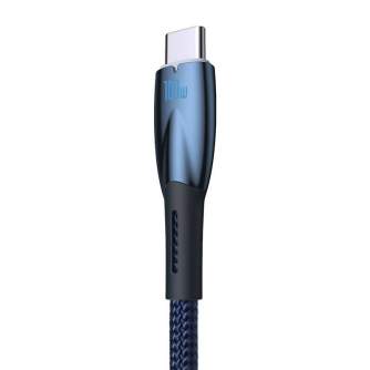 Кабели - USB cable for USB-C Baseus Glimmer Series, 100W, 1m (Blue) CADH000403 - быстрый заказ от производителя