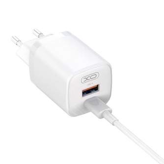 Kabeļi - Wall charger XO L96, 1x USB, USB-C, 30W (white) L96(EU) - ātri pasūtīt no ražotāja
