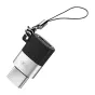 Vairs neražo - Adapter micro USB to USB-C XO NB149-C (Black) NB149