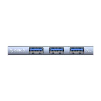 Sortimenta jaunumi - Adapter / Hub Orico USB-C to 1xUSB 3.1, 2xUSB 2.0, 5Gbps, for laptop (gray) AH-W13-GY-BP - ātri pasūtīt no ražotāja