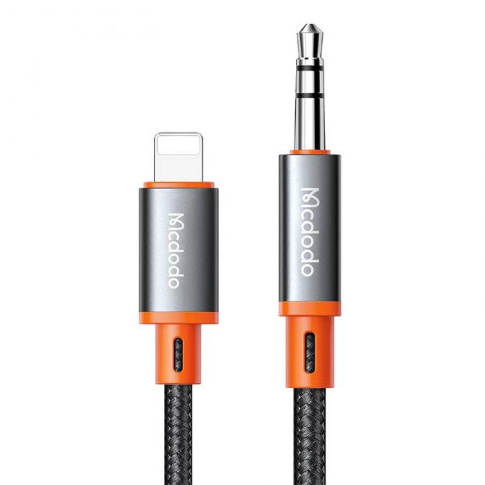 New products - Cable Mcdodo CA-0890 Lightning to 3.5mm AUX mini jack, 1.8m (black) CA-0890 - quick order from manufacturer