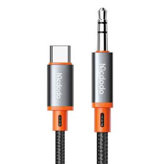 Audio cables, adapters - Cable Mcdodo CA-900 USB-C to 3.5mm AUX mini jack, 1.8m (black) CA-0900 - buy today in store and with delivery