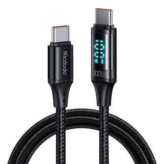 Kabeļi - Cable Mcdodo CA-1100 USB-C to USB-C, 100W, 1.2m (black) CA-1100 - ātri pasūtīt no ražotāja