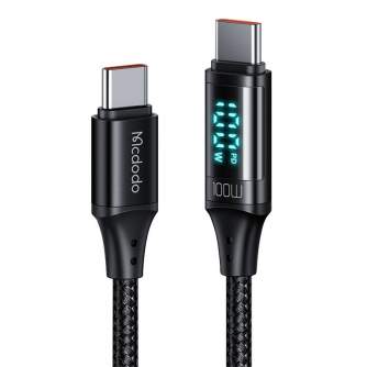 Cables - Cable Mcdodo CA-1100 USB-C to USB-C, 100W, 1.2m (black) CA-1100 - quick order from manufacturer