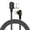 Cables - USB to Lightning cable, Mcdodo CA-4673, angled, 1.8m (black) CA-4673 - quick order from manufacturerCables - USB to Lightning cable, Mcdodo CA-4673, angled, 1.8m (black) CA-4673 - quick order from manufacturer