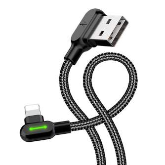 Kabeļi - USB-Lightning kabelis, Mcdodo CA-4673, leņķveida, 1,8 m (melns) CA-4673 - ātri pasūtīt no ražotāja