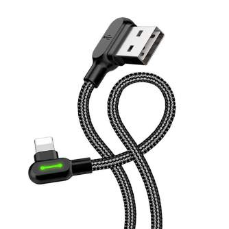 Кабели - USB to Lightning cable, Mcdodo CA-4679, angled, 3m (black) CA-4679 - быстрый заказ от производителя