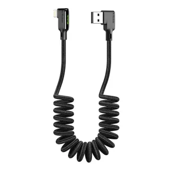 Kabeļi - USB to Lightning cable, Mcdodo CA-7300, angled, 1.8m (black) CA-7300 - ātri pasūtīt no ražotāja