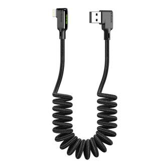 Kabeļi - USB to Lightning cable, Mcdodo CA-7300, angled, 1.8m (black) CA-7300 - ātri pasūtīt no ražotāja