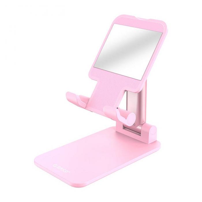 Mobile Phones Tripods - Orico MPHJ-PK-BP phone stand with mirror (pink) MPHJ-PK-BP - quick order from manufacturer