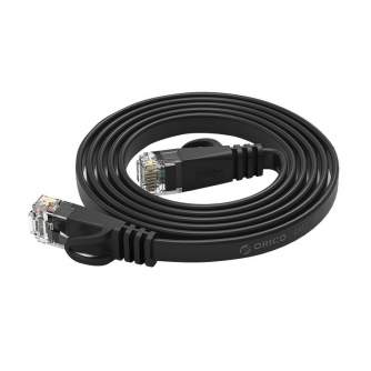 Новые товары - Orico RJ45 Cat.6 Flat Ethernet Network Cable 1m (Black) PUG-C6B-10-BK-EP - быстрый заказ от производителя