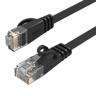 Sortimenta jaunumi - Orico RJ45 Cat.6 Flat Ethernet Network Cable 20m (Black) PUG-C6B-200-BK-EP - ātri pasūtīt no ražotāja
