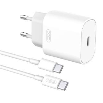Cables - Wall Charger with + USB-C Cable XO L91EU 25W (white) L91EU + USB-C - quick order from manufacturer