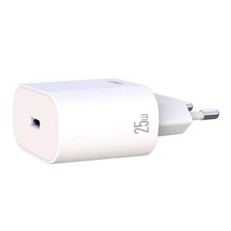 Кабели - Wall Charger with + USB-C Cable XO L91EU 25W (white) L91EU + USB-C - быстрый заказ от производителя
