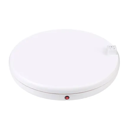 Rotating display stand Puluz with power socket 45 cm (white) PU3148EU