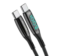 Kabeļi - USB-C cable to USB-C Blitzwolf BW-TC23, 100W 1.8m (black) BW-TC23 6ft - ātri pasūtīt no ražotājaKabeļi - USB-C cable to USB-C Blitzwolf BW-TC23, 100W 1.8m (black) BW-TC23 6ft - ātri pasūtīt no ražotāja