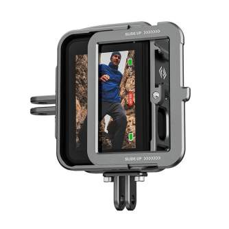Новые товары - TELESIN Aluminum cage for GoPro Hero 11/10/9 +vertical adapter GP-FMS-G11-TZ - быстрый заказ от производителя