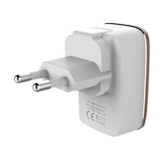 Telefonų, planšetinių kompiuterių ir GPS įkrovikliai - Wall charger LDNIO A2204 2USB + Lightning cable A2204 Lightning - быстрый