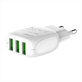 Cables - Wall charger LDNIO A3315 3USB + Lightning cable A3315 Lightning - quick order from manufacturer