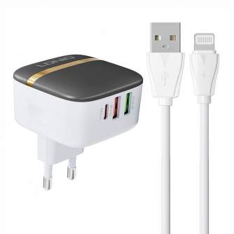 Cables - Wall charger LDNIO A3513Q 2USB, USB-C 32W + Lightning cable A3513Q Lightning - quick order from manufacturer