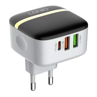 Cables - Wall charger LDNIO A3513Q 2USB, USB-C 32W + MicroUSB cable A3513Q Micro - quick order from manufacturer
