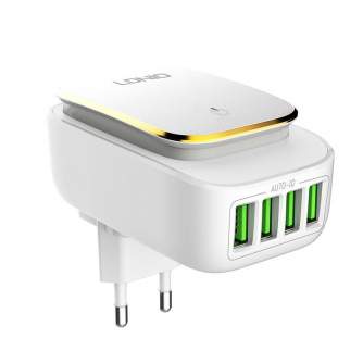 Cables - Wall charger LDNIO A4405 4USB, LED lamp + USB-C Cable A4405 Type C - quick order from manufacturer