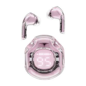 Headphones - Earphones TWS Acefast T8, Bluetooth 5.3, IPX4 (Pink) T8 lotus pink - quick order from manufacturer