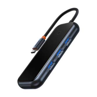 Sortimenta jaunumi - Adapter 4w1 Baseus Hub USB-C na 4xUSB 3.0 (Dark Grey) WKJZ010513 - ātri pasūtīt no ražotāja