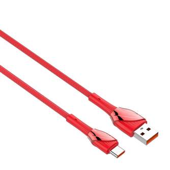 Kabeļi - USB to USB-C cable LDNIO LS662, 30W, 2m (red) LS662 type c - ātri pasūtīt no ražotāja