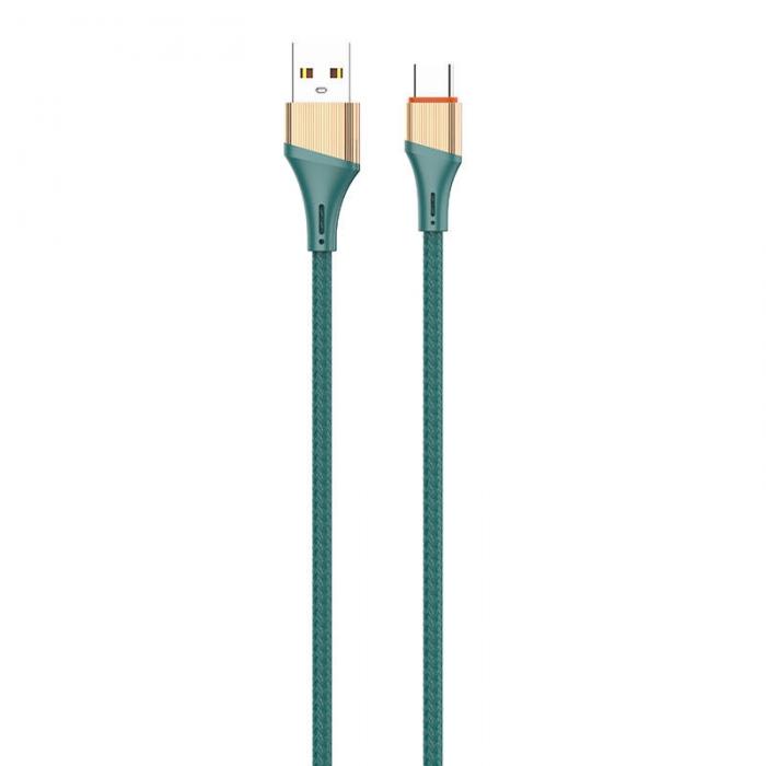 Кабели - USB to USB-C cable LDNIO LS632, 30W, 2m (green) LS632 type c - быстрый заказ от производителя
