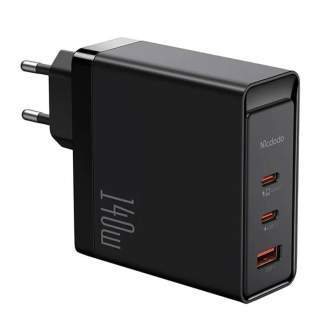 Kabeļi - Charger GaN 140W Mcdodo CH-2911, 2x USB-C, USB-A (black) CH-2911 - ātri pasūtīt no ražotāja