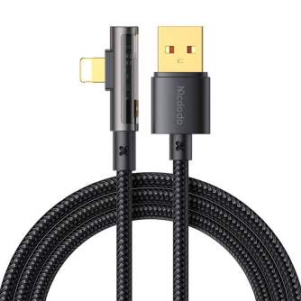 USB to lightning prism 90 degree cable Mcdodo CA-3511, 1.8m (black) CA-3511