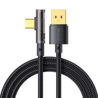 Кабели - USB to USB-C Prism 90 degree cable Mcdodo CA-3381, 6A, 1.8m (black) CA-3381 - быстрый заказ от производителя