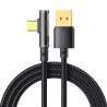 Kabeļi - USB to USB-C Prism 90 degree cable Mcdodo CA-3381, 6A, 1.8m (black) CA-3381 - ātri pasūtīt no ražotājaKabeļi - USB to USB-C Prism 90 degree cable Mcdodo CA-3381, 6A, 1.8m (black) CA-3381 - ātri pasūtīt no ražotāja