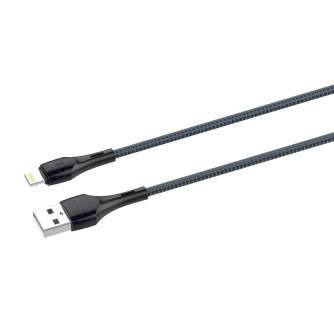 Кабели - LDNIO LS521, 1m USB - Lightning Cable (Grey-Blue) LS521 lightning - быстрый заказ от производителя