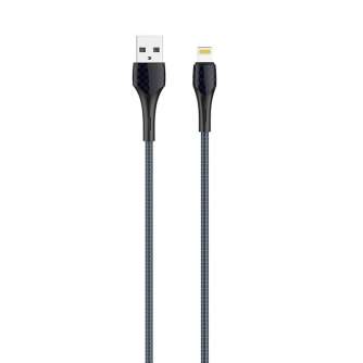 Кабели - LDNIO LS521, 1m USB - Lightning Cable (Grey-Blue) LS521 lightning - быстрый заказ от производителя