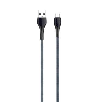 Кабели - LDNIO LS521 1m USB - Micro USB Cable (Grey-Blue) LS521 micro - быстрый заказ от производителя