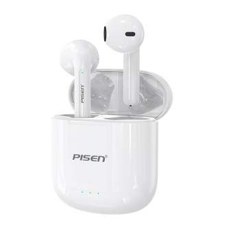 Austiņas - Wireless Bluetooth Earphones TWS Pisen LS03JL (white) LS03JL - ātri pasūtīt no ražotāja