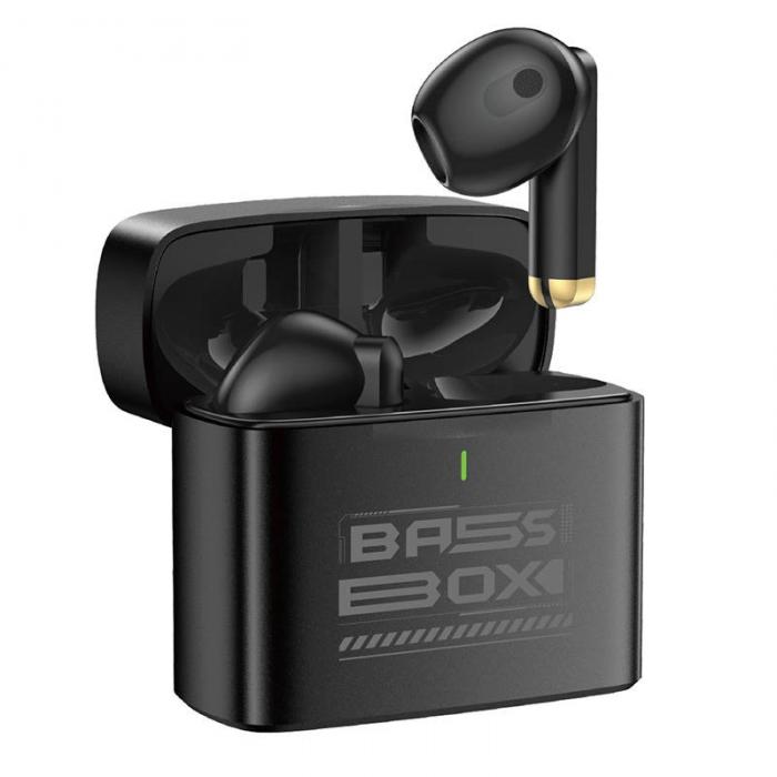 Austiņas - Wireless earphones TWS Subwoofer Foneng BL128 (black) BL128 Black - ātri pasūtīt no ražotāja